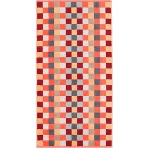 Handtücher Cawö Unique Karo Coral (3er Set)