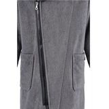 Cawö - 6516 - Badjas - Grijs - 100% Velours Katoen - Moderne Look