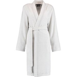 Cawö - 1214 Badjas - Wit - Zilver - Dames