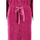 Cawö - Badjas - Pink - Katoen/Polyester - Met Capuchon en Ritssluiting