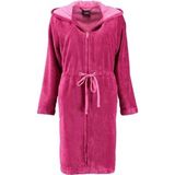 Cawö - Badjas - Pink - Katoen/Polyester - Met Capuchon en Ritssluiting