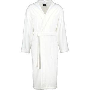 Cawö - 829 - Badjas - Wit - Met Capuchon - 100% Katoen - Oeko-Tex Gecertificeerd