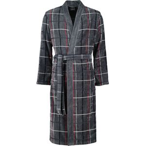 Cawö - Cawö Bademäntel Herren Kimono Karo 4853 anthrazit-rot - 79 1 ct (148.39 € / 1 ct)