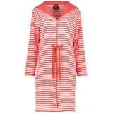 Badjas Cawö Home 834 Capuchon & Tunnelkoord Women Watermelon