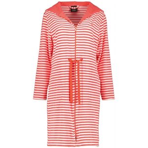 Badjas Cawö Home 834 Capuchon & Tunnelkoord Women Watermelon