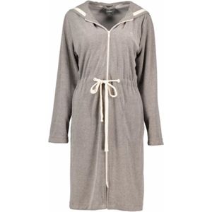 CAWÖ - 821 Badjas - Mocca - 100% Katoen - Capuchon en Rits