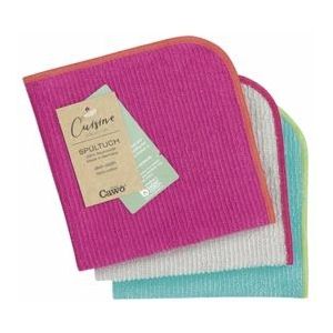 Vaatdoek Cawö Uni Pink Turquoise (Set van 3)