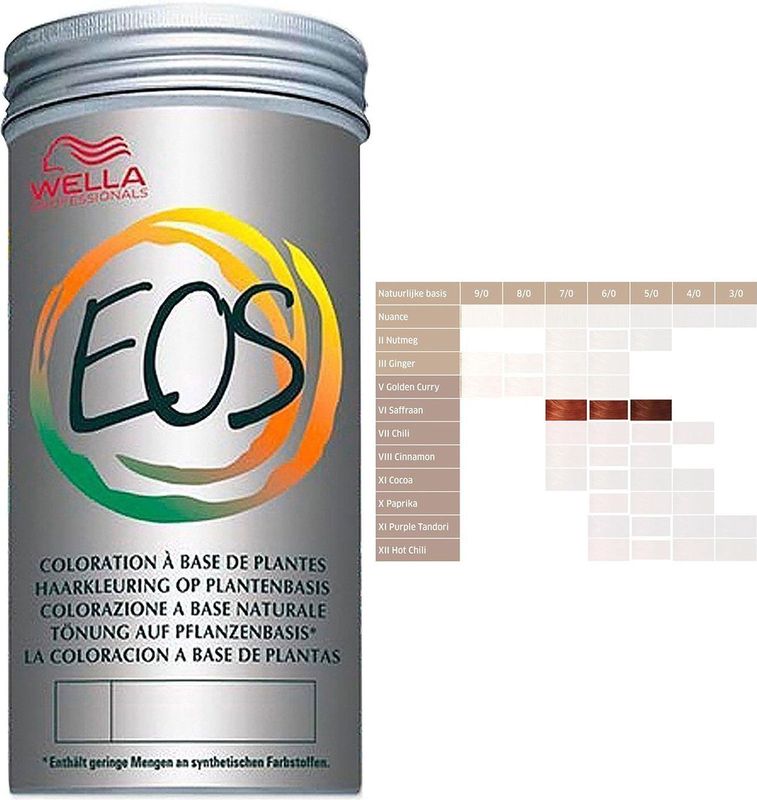 Permanente Kleur Eos Wella 6 Azafran