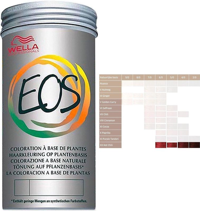 Semi-Permanente Kleur Wella EOS Hot Chilli Rood 120 g Kleurstof