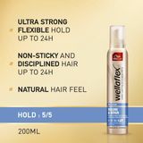 Wella - Flex Mousse Shine & Hold - Voordeelverpakking - 6 x 200 ml - Styling Mousse