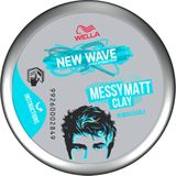 Wella - New Wave Messy Matt Clay - Haarwax - Matte Finish