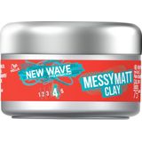 Wella - New Wave Messy Matt Clay - Haarwax - Matte Finish