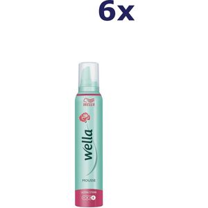 Wella Ultra Strong Hold Mousse - 6 x 200 ml