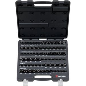 Assortiment TX dopsleutels 1/4+3/8+1/2 inch,77-dlg