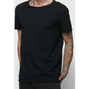 Drykorn - Effen T-shirt - Zwart - 100% Katoen