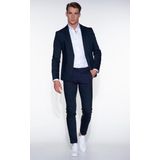 Drykorn - Slim Fit - Chino Broek - Blauw - Katoenmix met Stretch