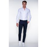 Drykorn - Slim Fit - Chino Broek - Blauw - Katoenmix met Stretch