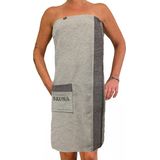 JEMIDI - Sauna Badstof Kilt - Antraciet Grijs - 100% Katoen - Dames of Heren