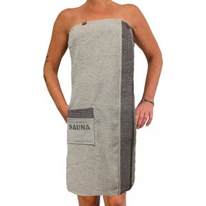 JEMIDI - Sauna Badstof Kilt - Antraciet Grijs - 100% Katoen - Dames of Heren