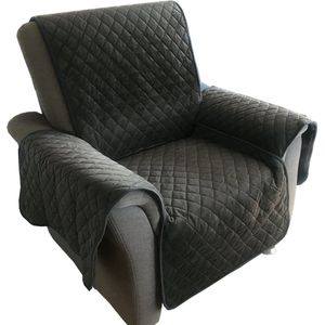 JEMIDI Omkeerbare fauteuil beschermhoes sherpa hoes fauteuil beschermhoes fauteuil hoes - Antraciet - Maat 191x165