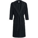 HOMELEVEL Badstof Badjas 100% Katoen Dames Heren Antraciet Maat M
