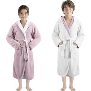 HOMELEVEL - Badjas - Zacht - Polyester - Verkrijgbaar in Verschillende Kleuren