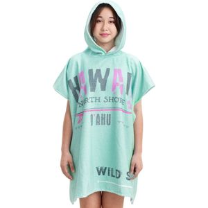 HOMELEVEL badstof poncho voor kinderen - Badponcho voor jongens en meisjes - Met capuchon - Strandponcho van zachte stof