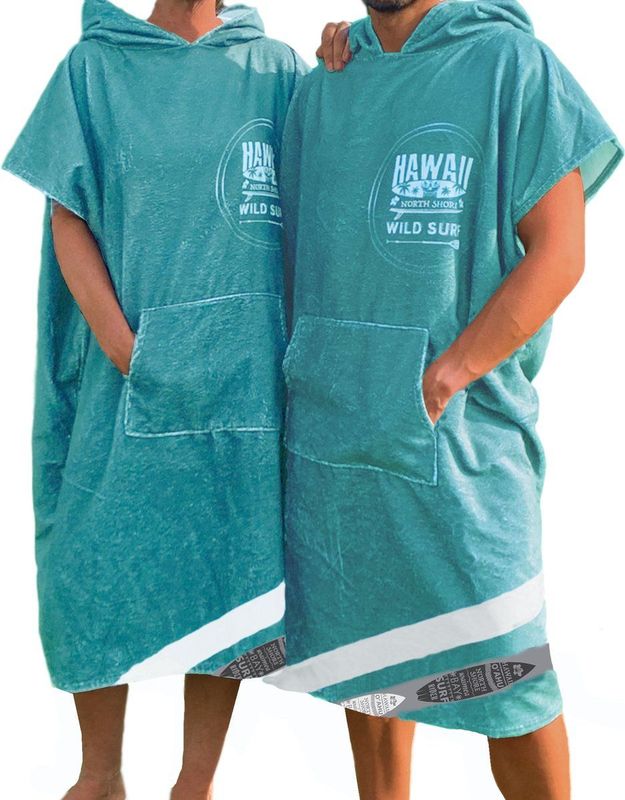 HOMELEVEL badponcho voor dames en heren - Strandponcho met design - Surfponcho volwassenen - In verschillende maten en designs
