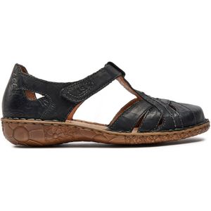 Josef Seibel - 79529 - Dames Sandalen - Zwart - Leer