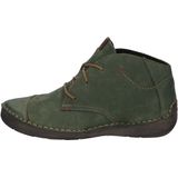 Josef Seibel - Dames Veterschoenen - Glad Leer - Zwart - Rubber Zool