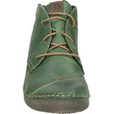 Josef Seibel - Dames Veterschoenen - Glad Leer - Zwart - Rubber Zool