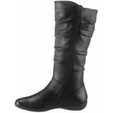 Seibel - Dameslaarzen - Zwart - Leer - Sleehak 3 cm