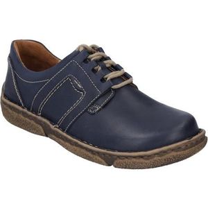 Josef Seibel NEELE 44 - Dames veterschoenen - Kleur: Blauw - Maat: 44