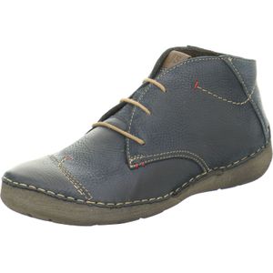 Josef Seibel - FERGEY 18 - Hoge sneakersVeterlaarzenDames veterschoenenDames sneakersHalf-hoge schoenen - Kleur: Blauw - Maat: 35