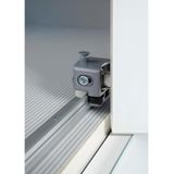 WIEMANN Falttürenschrank "Loft, hochwertige Glasfront, Metallgriffe, viel Stauraum", (3 Breiten: 200cm/250cm/300cm, Höhe: 236cm), Qualität trifft edles Design, 8 Schubkästen, 6 Türen