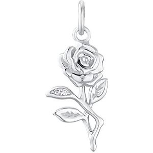 Amor Motief Hanger 925 Sterling Zilveren Dames Hanger, Met Zirkonia Cubic Synth., 2 cm, Zilver, Rosé, Wordt Geleverd In Sieraden Geschenkverpakking, 2031041