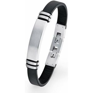 s.Oliver - I.D.-Armband Edelstahl, Kautschuk Herrenschmuck 1 ct Weiss Herren (54.99 € / 1 ct)