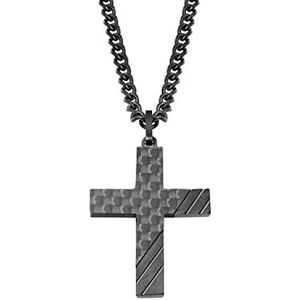 s.Oliver - Herenketting - Zwart - Roestvrij Staal en Carbon