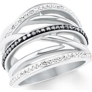 s.Oliver - Damenring Edelstahl Ringe 1 ct Weiss (59.49 € / 1 ct)