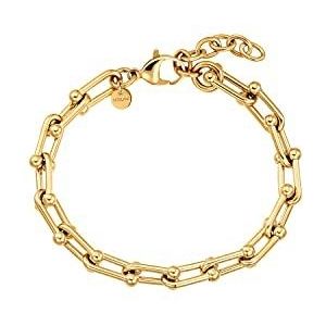 NOELANI Armband Roestvrij Staal Dames Armsieraden, 19+3 cm, Goud, Wordt Geleverd In Geschenkverpakking, 2032771