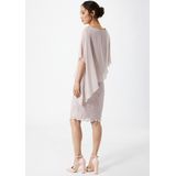 SWING - Jurk - Rosa - Met Onderjurk - Geschulpte Zoom - Bloemenprint