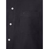 Jan Vanderstorm - MEINO - Overhemd - Zwart - Korte Mouwen - 100% Katoen