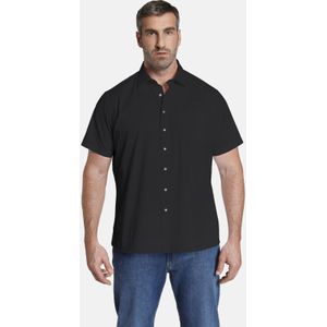 Jan Vanderstorm - MEINO - Overhemd - Zwart - Korte Mouwen - 100% Katoen