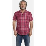 Jan Vanderstorm herren Overhemd Met Korte Mouwen - 41/42 - rood