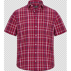 Jan Vanderstorm herren Overhemd Met Korte Mouwen - 41/42 - rood