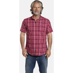Jan Vanderstorm herren Overhemd Met Korte Mouwen - 43/44 - rood