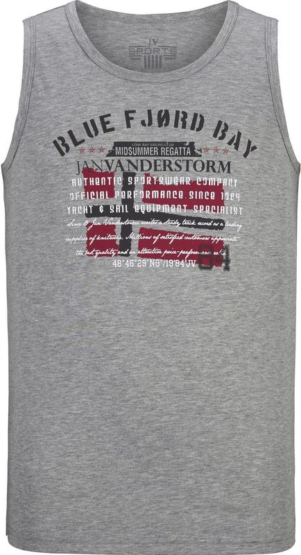 OLOF - Tanktop - Katoenmix - Vlaggenprint - Casual Design