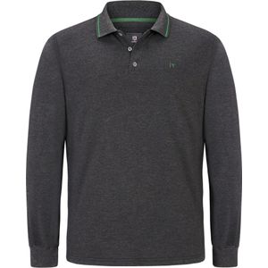 Poloshirt ELLIS - Anthraciet - Lange Mouwen