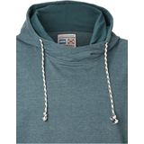 BLANKARD - Sweatshirt - Petrol Mélange - Met Capuchon