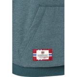 BLANKARD - Sweatshirt - Petrol Mélange - Met Capuchon